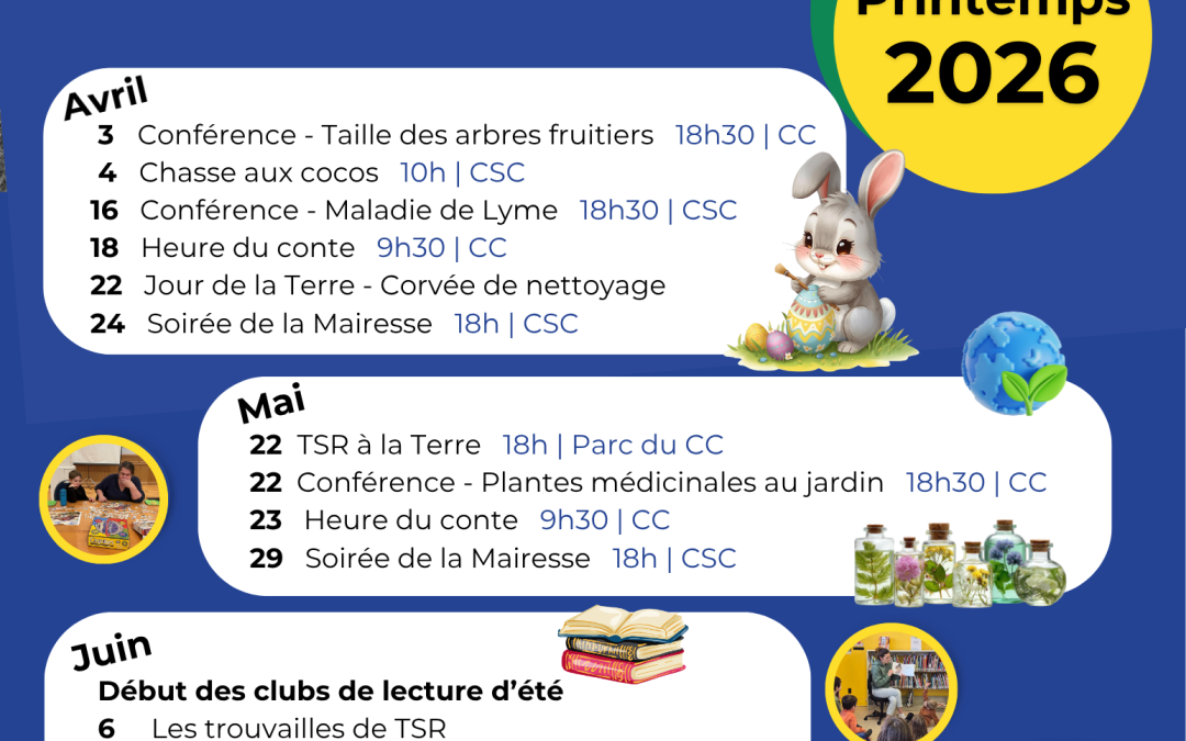 Programmation printemps 2026