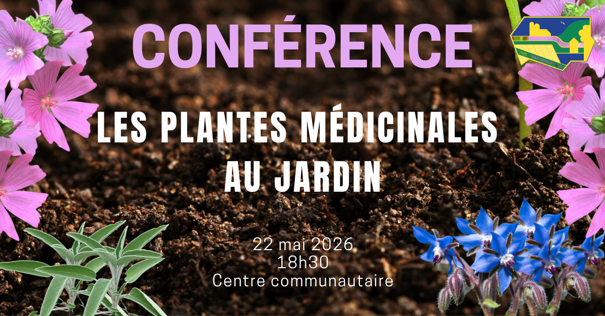 Conférence : Les plantes médicinales au jardin | 22 mai 2026 à 18h30
