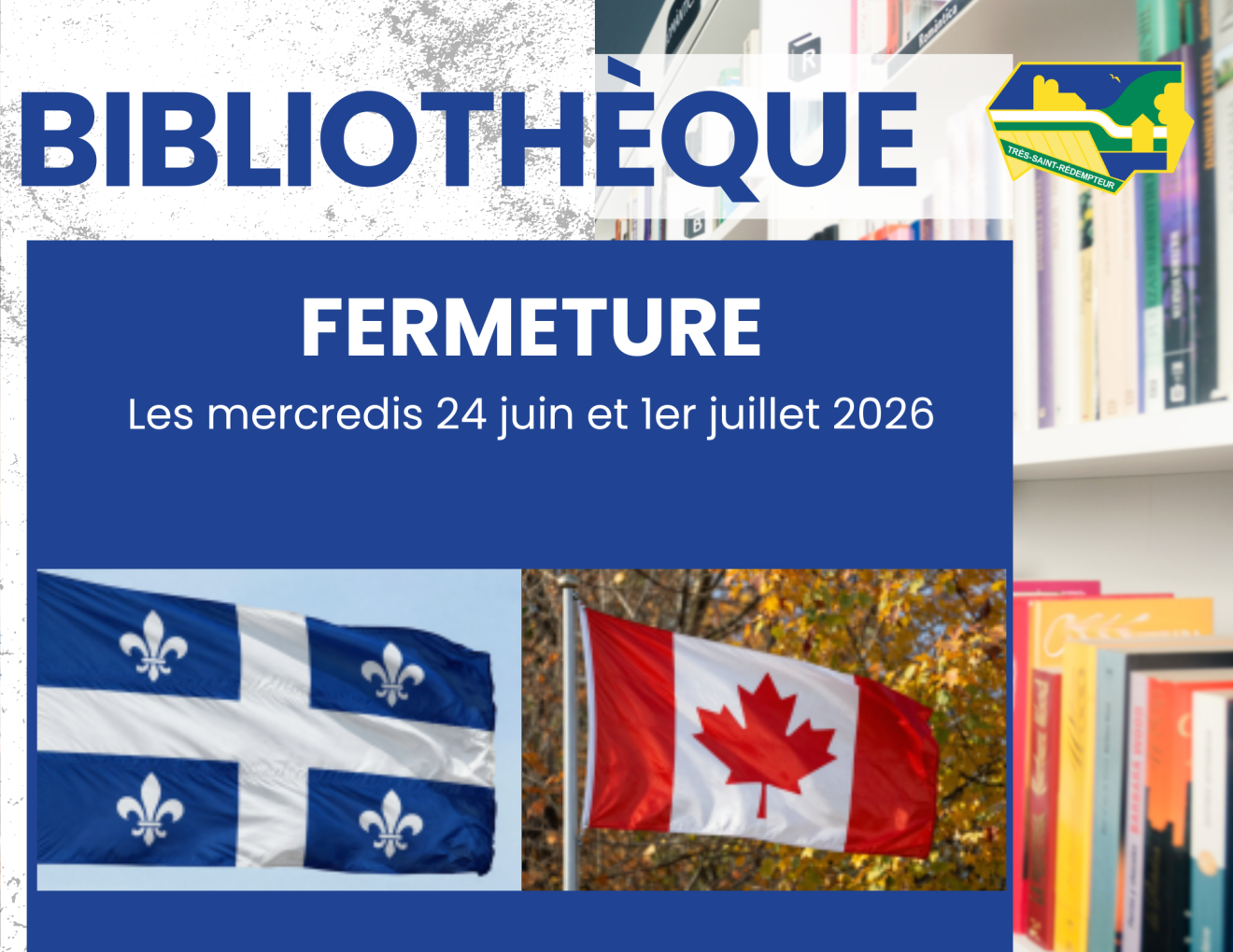 Bibliothèque municipale | Fermeture les 24 juin et 1er juillet 2026