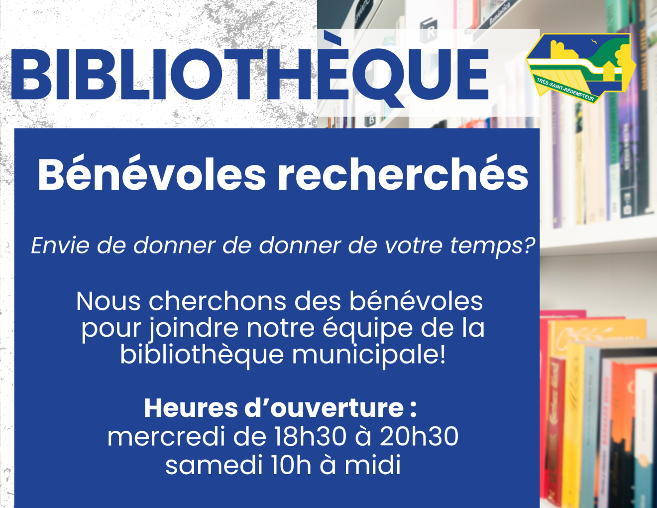 Bibliothèque municipale | Recherche de bénévoles