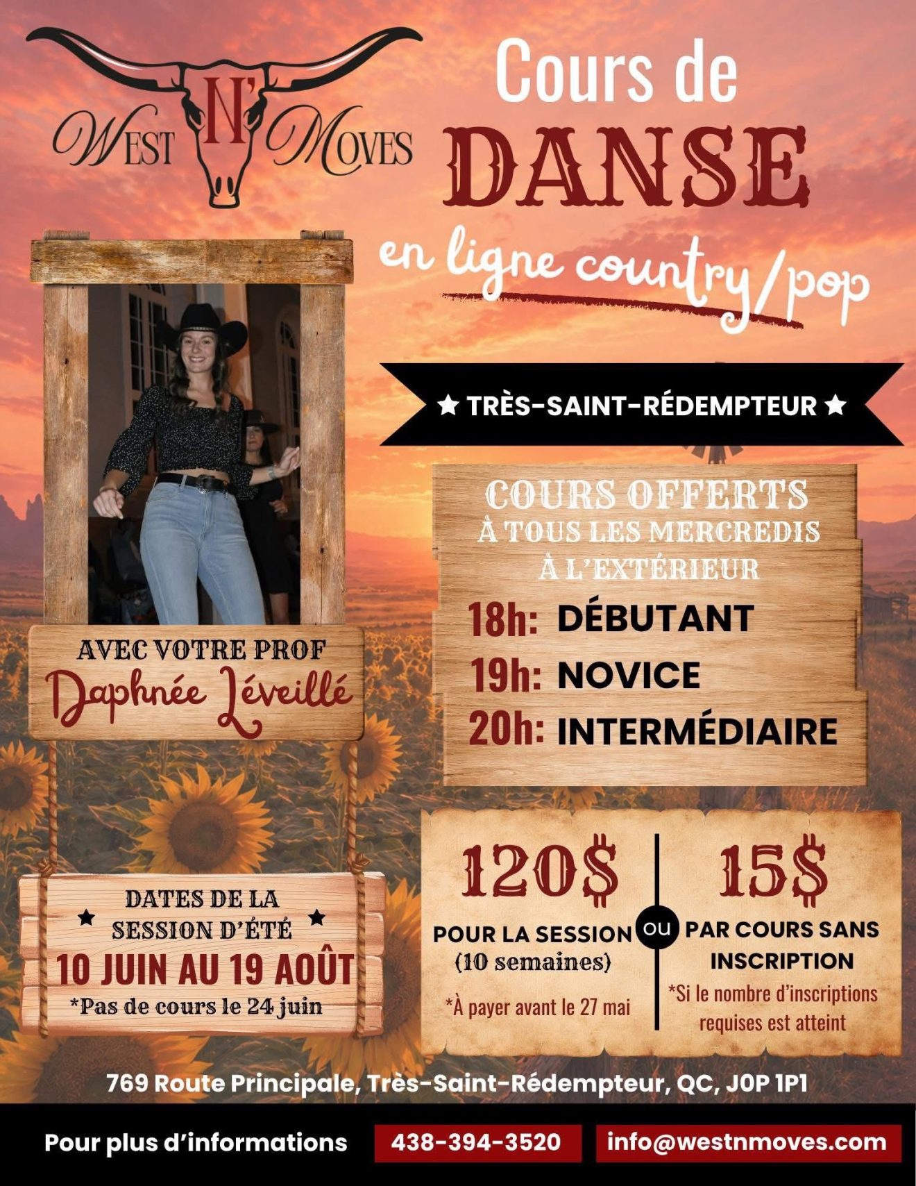 West N' Moves | Cours de danse country - Session été 2026
