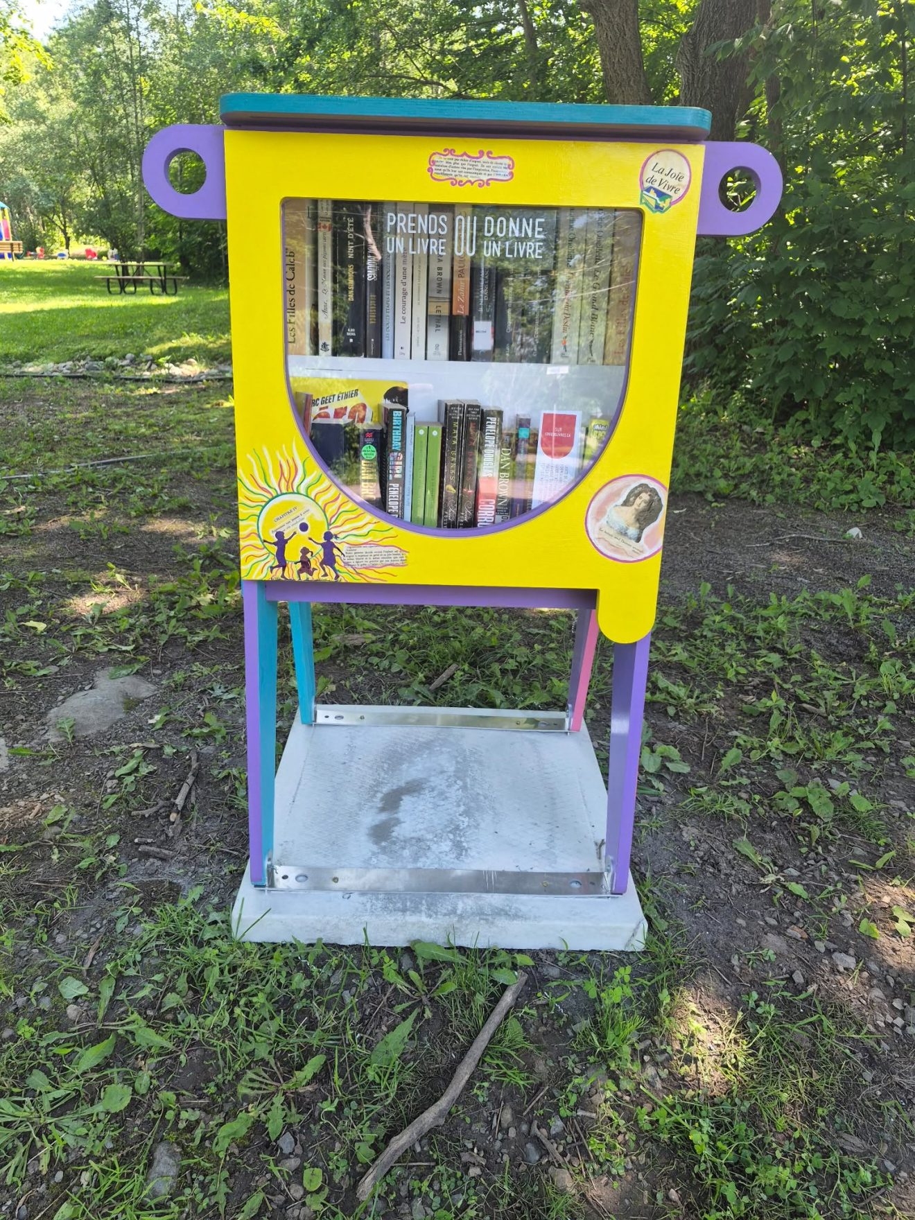 Le nouveau croque-livres installé au parc Cavaleri