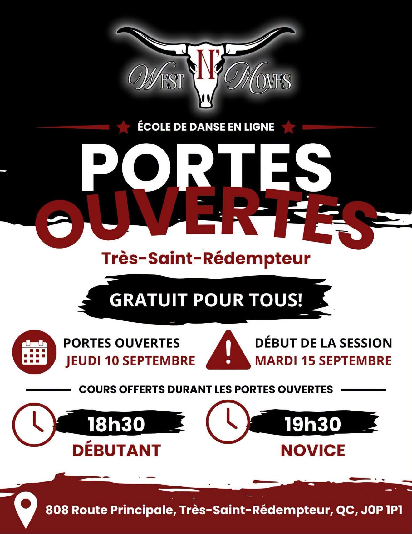 West N’ Moves | Portes ouvertes gratuites - 10 septembre 2026