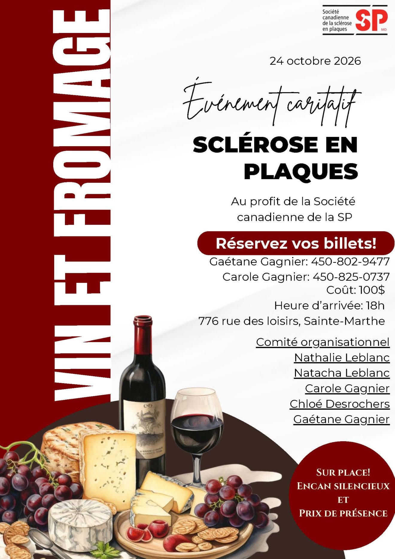 Fondation de la sclérose en plaque | Évènement caritatif - 24 octobre 2026